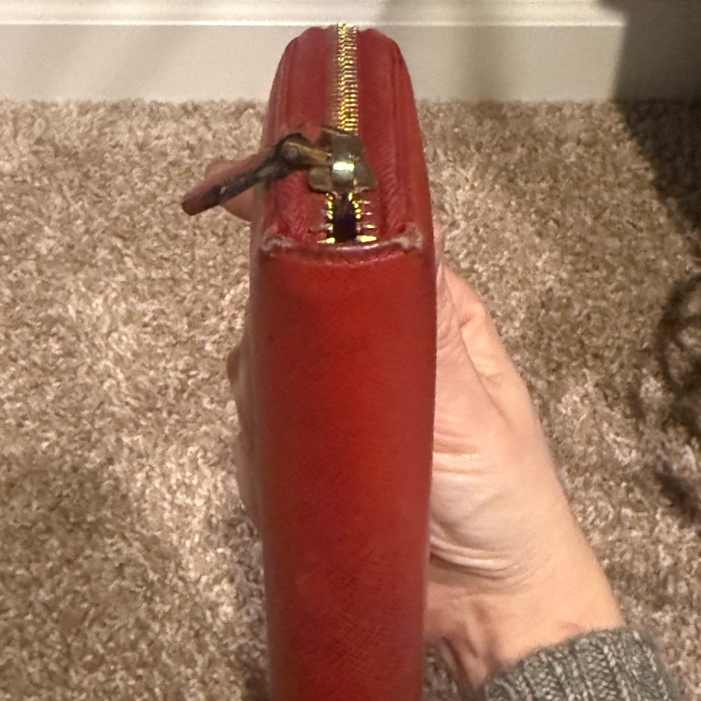 Prada red Saffiano Leather Wallet - Picture 6 of 13